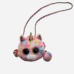 TY Fashion Beanie Boo Fantasia the Unicorn Mini Crossbody Purse Pink 2020